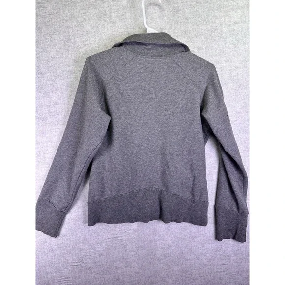 Nike Full Zip Sweatshirt Women Gray Medium DriFit Activewear Zipper Pull Missing - Picture 3 of 8